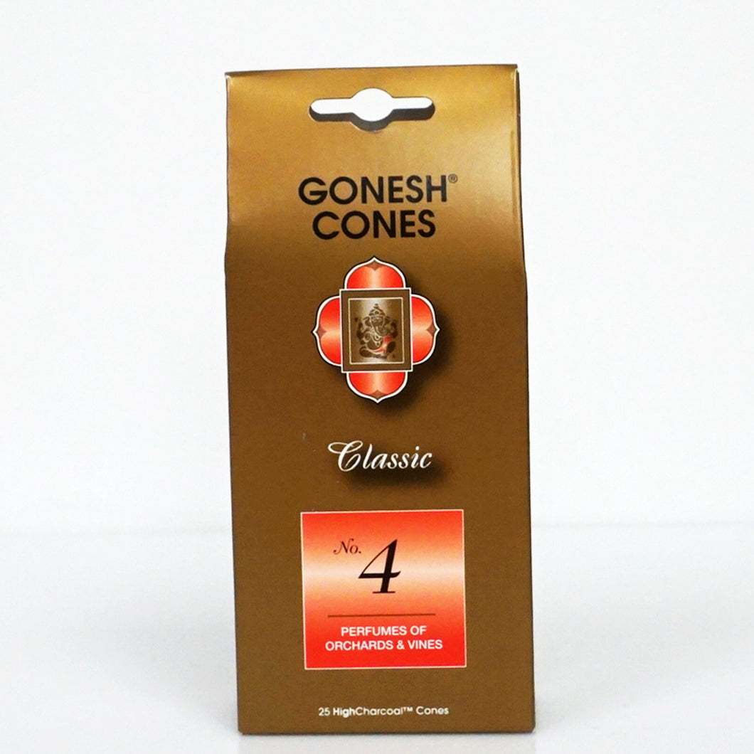 Gonesh Classic No. 4 Incense Cones 25ct