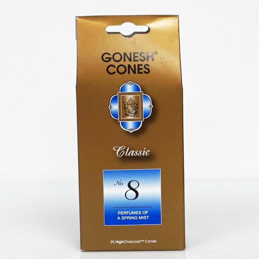 Gonesh Classic No. 8 Incense Cones 25ct