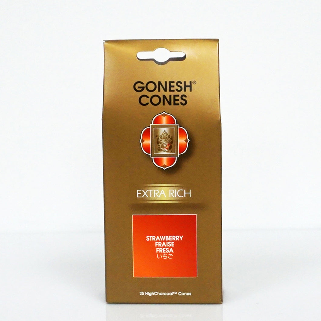 Gonesh Extra Rich Strawberry Incense Cones 25ct