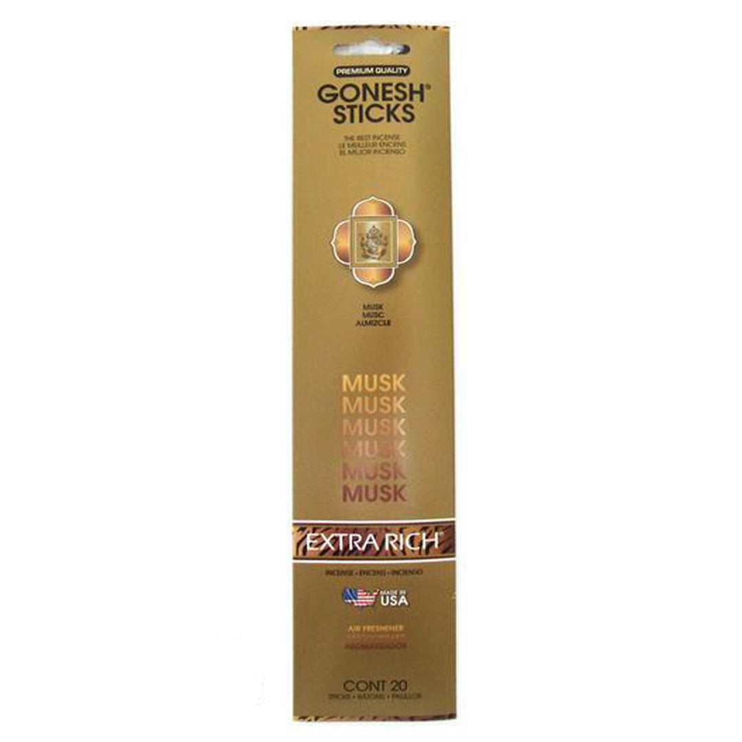 Gonesh Extra Rich Musk Incense Sticks 20ct