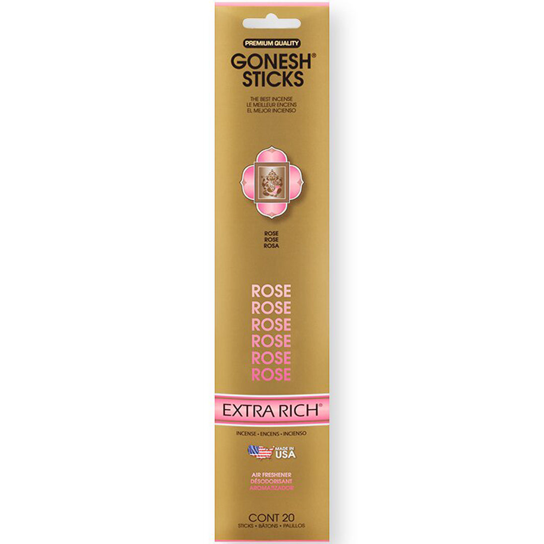 Gonesh Extra Rich Rose Incense Sticks 20ct