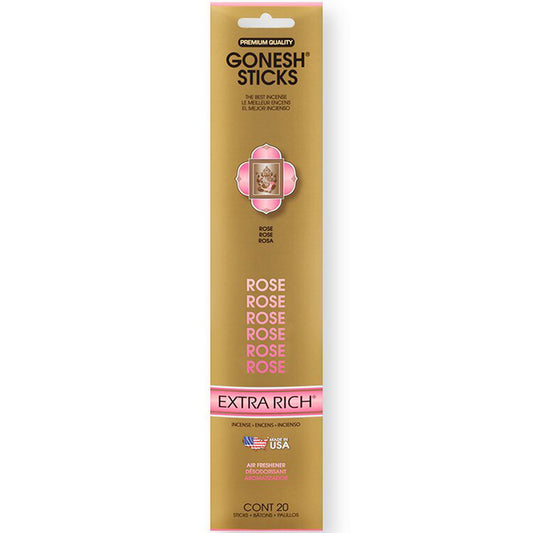 Gonesh Extra Rich Rose Incense Sticks 20ct