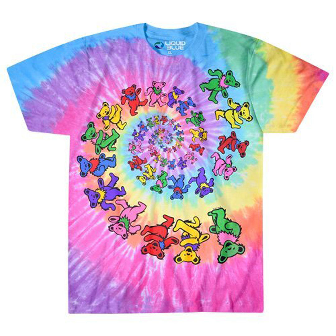 Grateful Dead - Spiral Bears Tie-Dye T-Shirt
