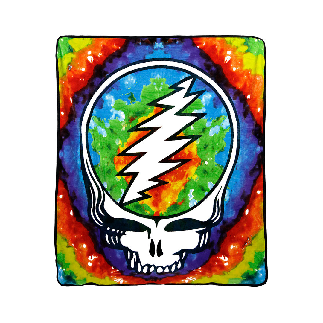 Grateful Dead Tie-Dye SYF Fleece Throw Blanket