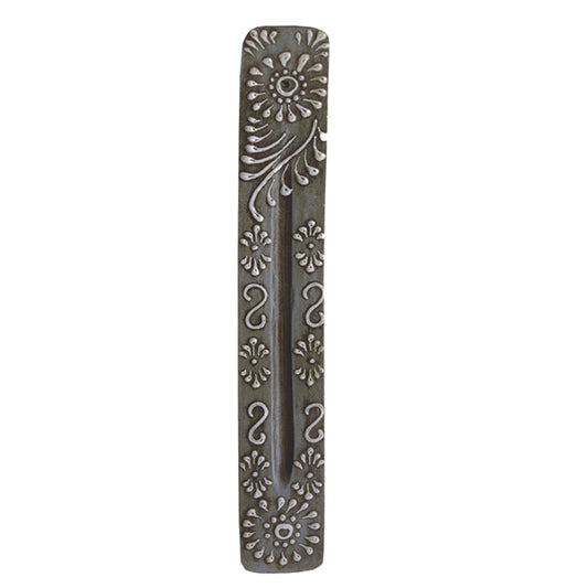 Gray Mango Wood Incense Burner