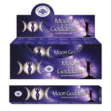 Load image into Gallery viewer, Green Tree Moon Goddess Incense Sticks 15g
