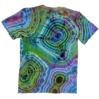 Handmade Geode Tie-Dye T-Shirt Medium