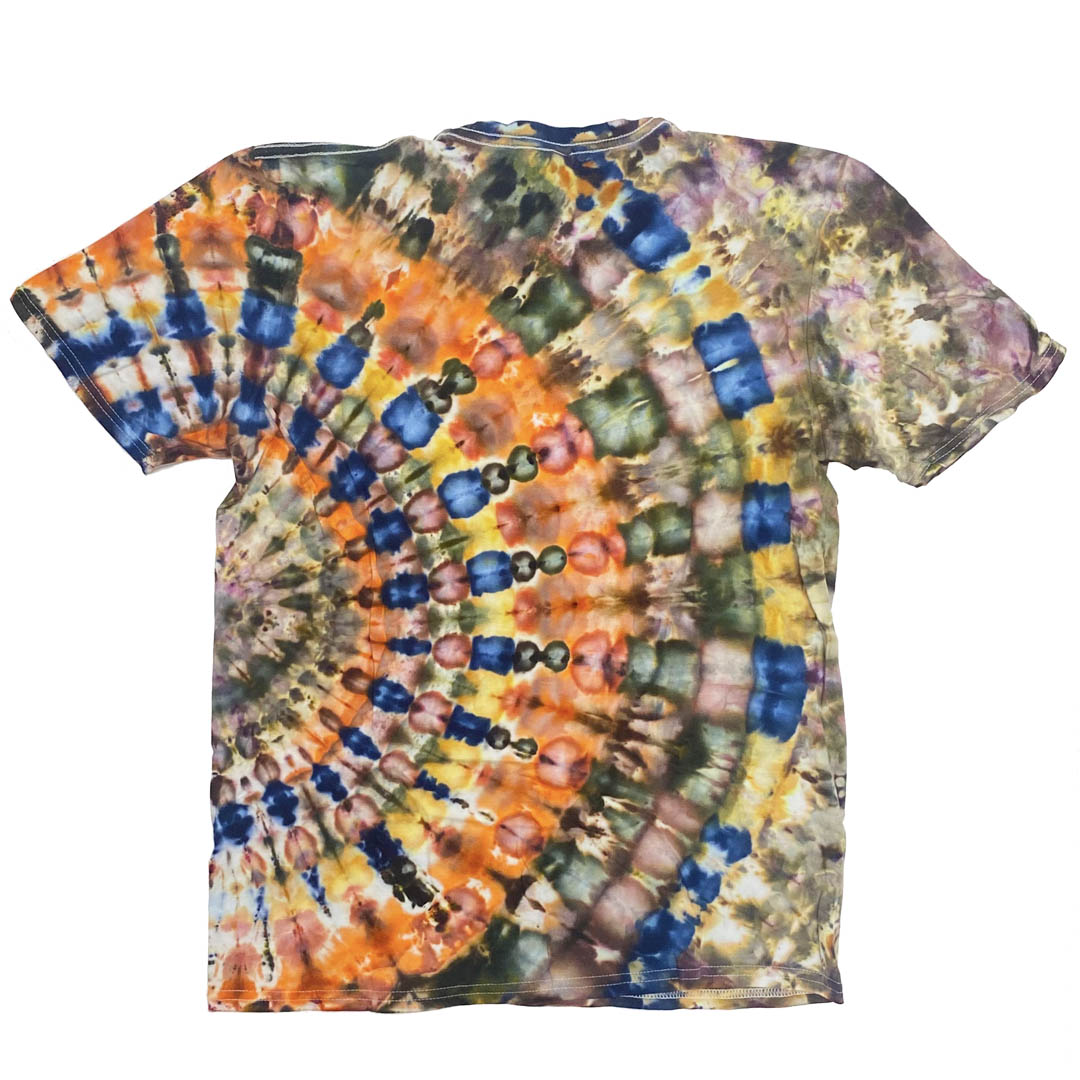 Handmade Side Pleat Tie-Dye T-Shirt Medium