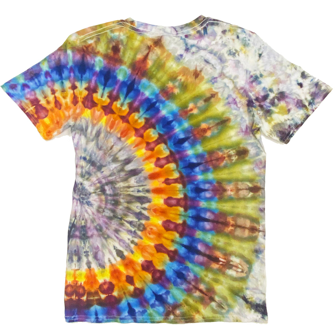 Handmade Side Pleat Tie-Dye T-Shirt Small