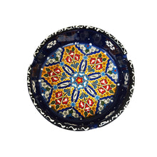 Load image into Gallery viewer, Handpainted Fractal Ashtray - Blue
