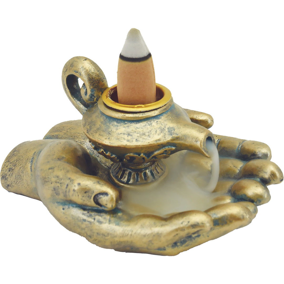 Hands & Lamp Backflow Incense Burner