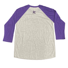 Load image into Gallery viewer, Infinity&#39;s End SYF Logo Raglan T-Shirt - Purple
