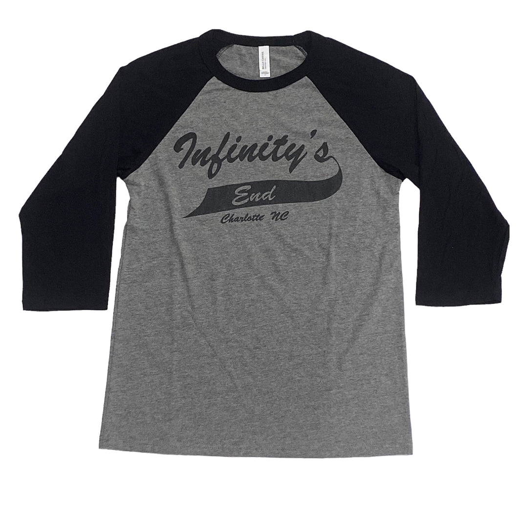 Infinity's End Team Logo Raglan T-Shirt - Black Heather