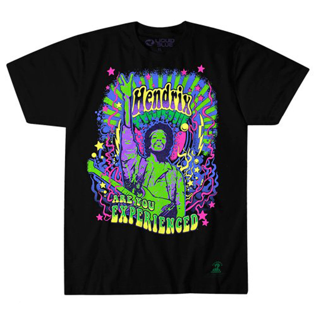 Jimi Hendrix - Are You Experienced Blacklight T-Shirt