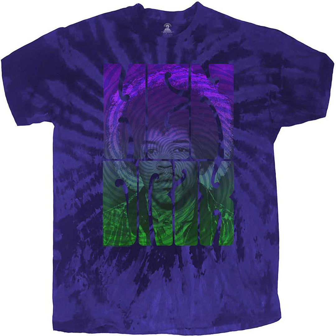 Jimi Hendrix - Swirly Text Washed T-Shirt