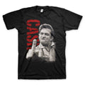 Johnny Cash - The Finger Red Logo T-Shirt