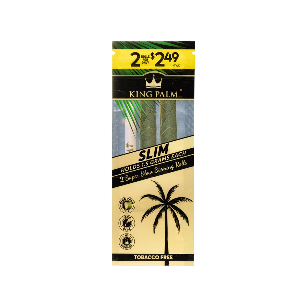 King Palm Slim Natural 2pk