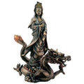 Kuan Yin With Dragon Statue