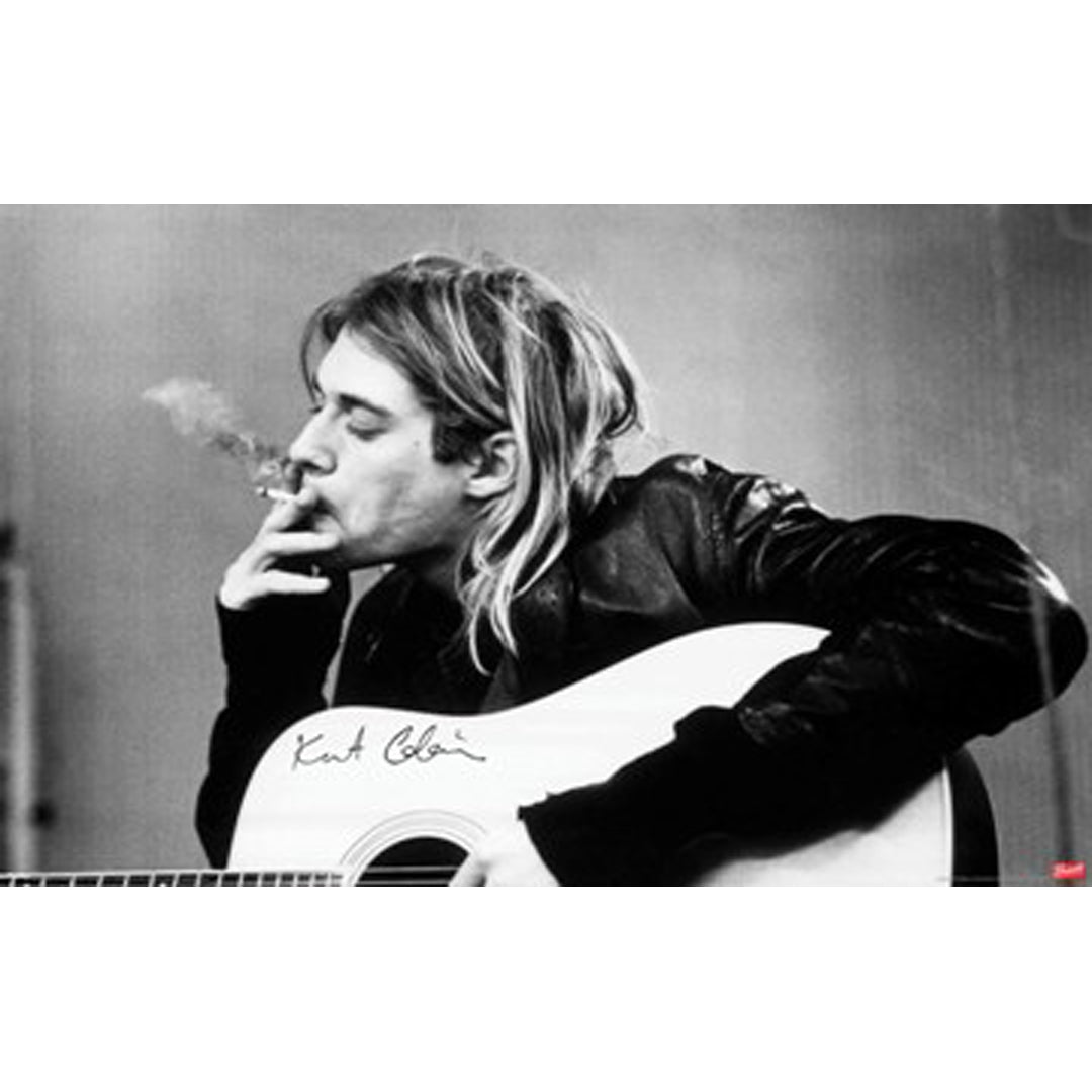 Kurt Cobain Smoking Poster