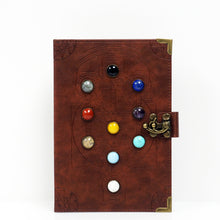 Load image into Gallery viewer, Leather Sacred Geometry Journal - 8.25&quot; x 5.75&quot;
