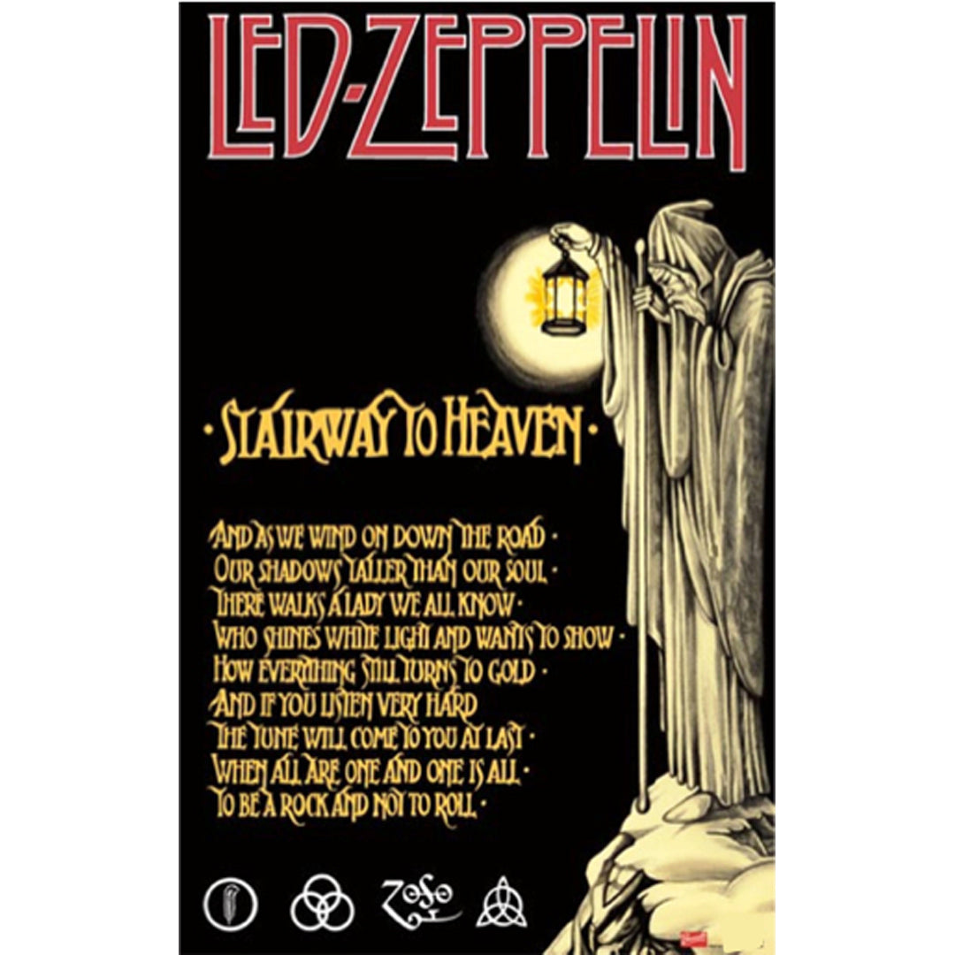 B16 Led Zeppelin Stairway To Heaven Poster