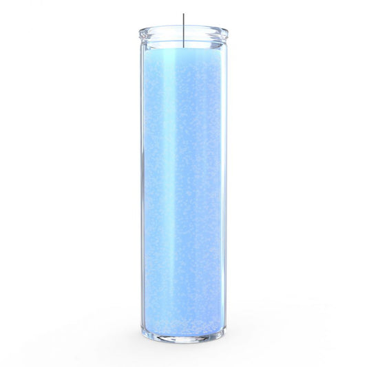 Light Blue 7 Day Candle