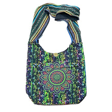 Load image into Gallery viewer, Lotus Mandala Hobo Bag - Green
