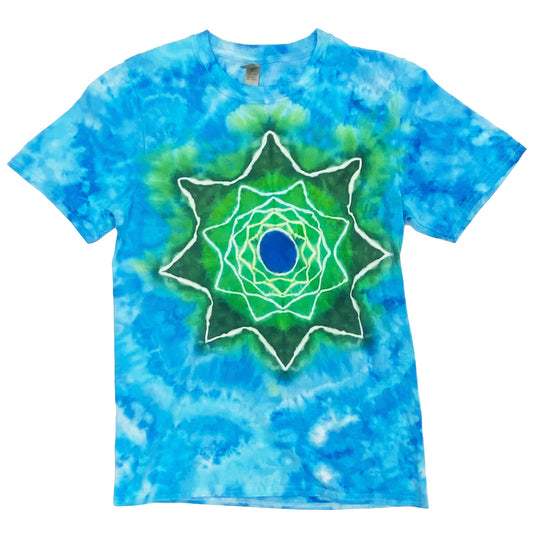 Handmade Mandala Tie-Dye T-Shirt Small