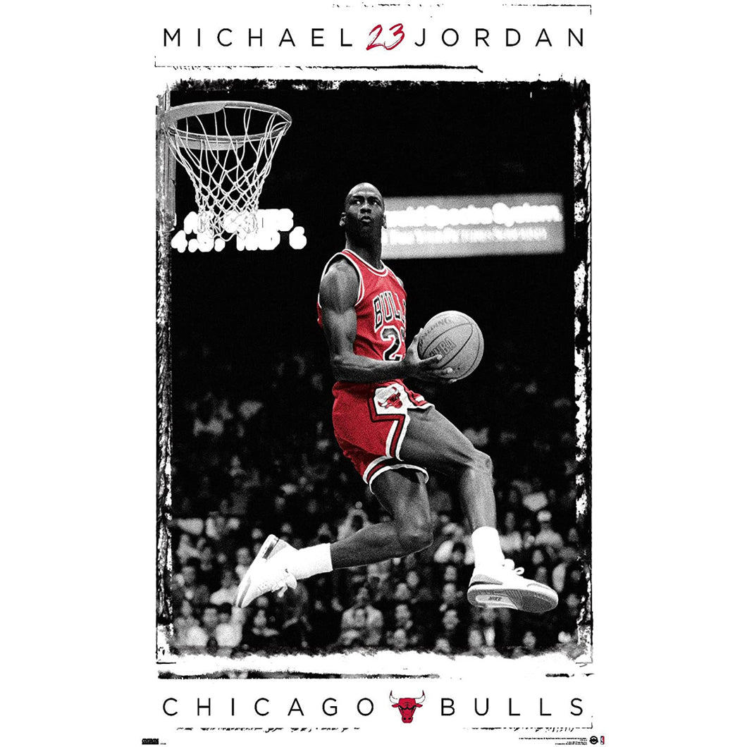 Michael Jordan Mid Air Poster