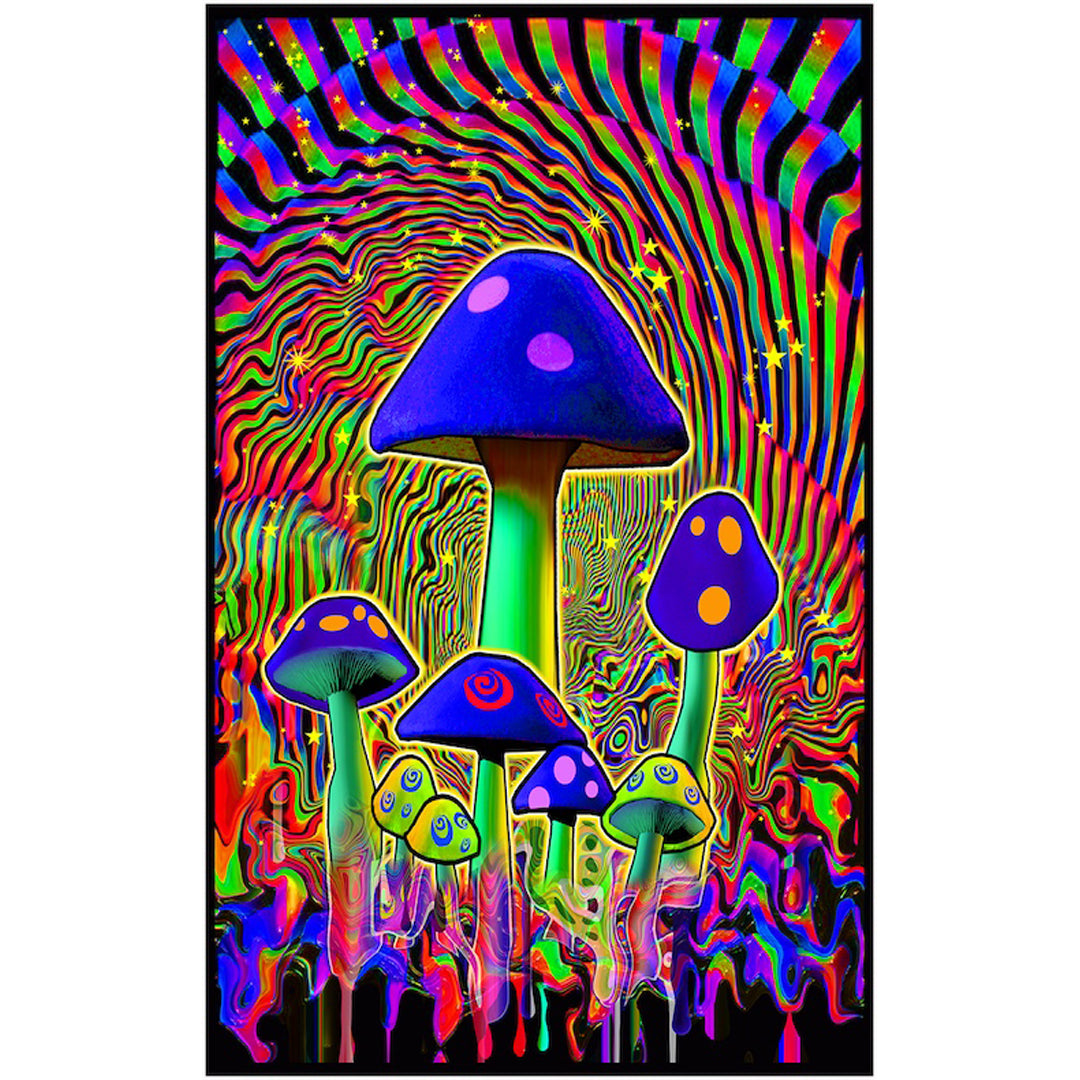 Mind Melt Blacklight Poster