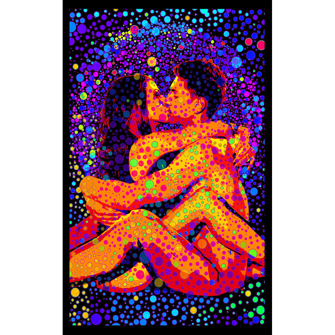 Modern Love Blacklight Poster