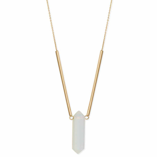 Modern Mystic Stone Bars Necklace