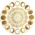Moon Phases Wooden Crystal Grid