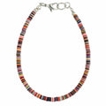 Multi Color Sequin Heishi Anklet