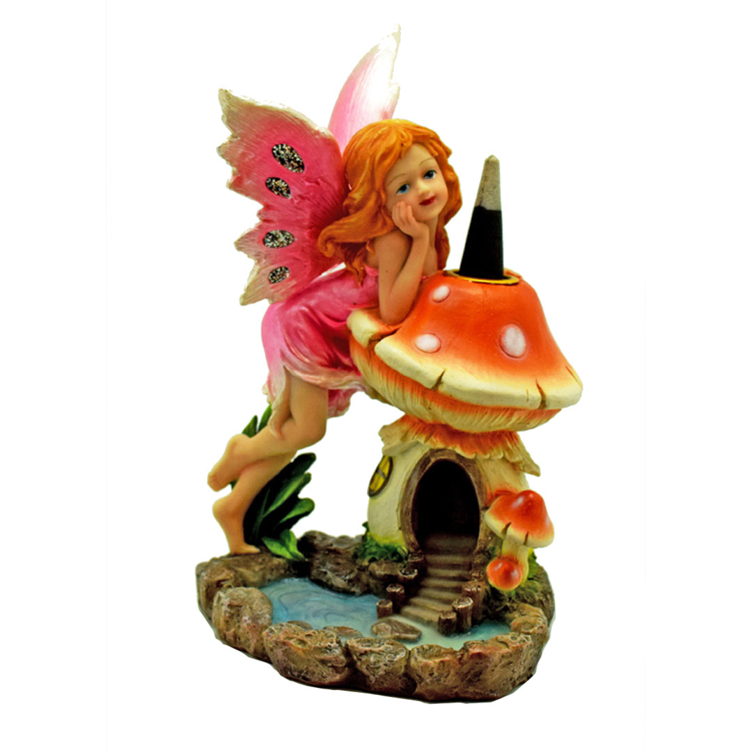 Mushroom Fairy Backflow Incense Burner