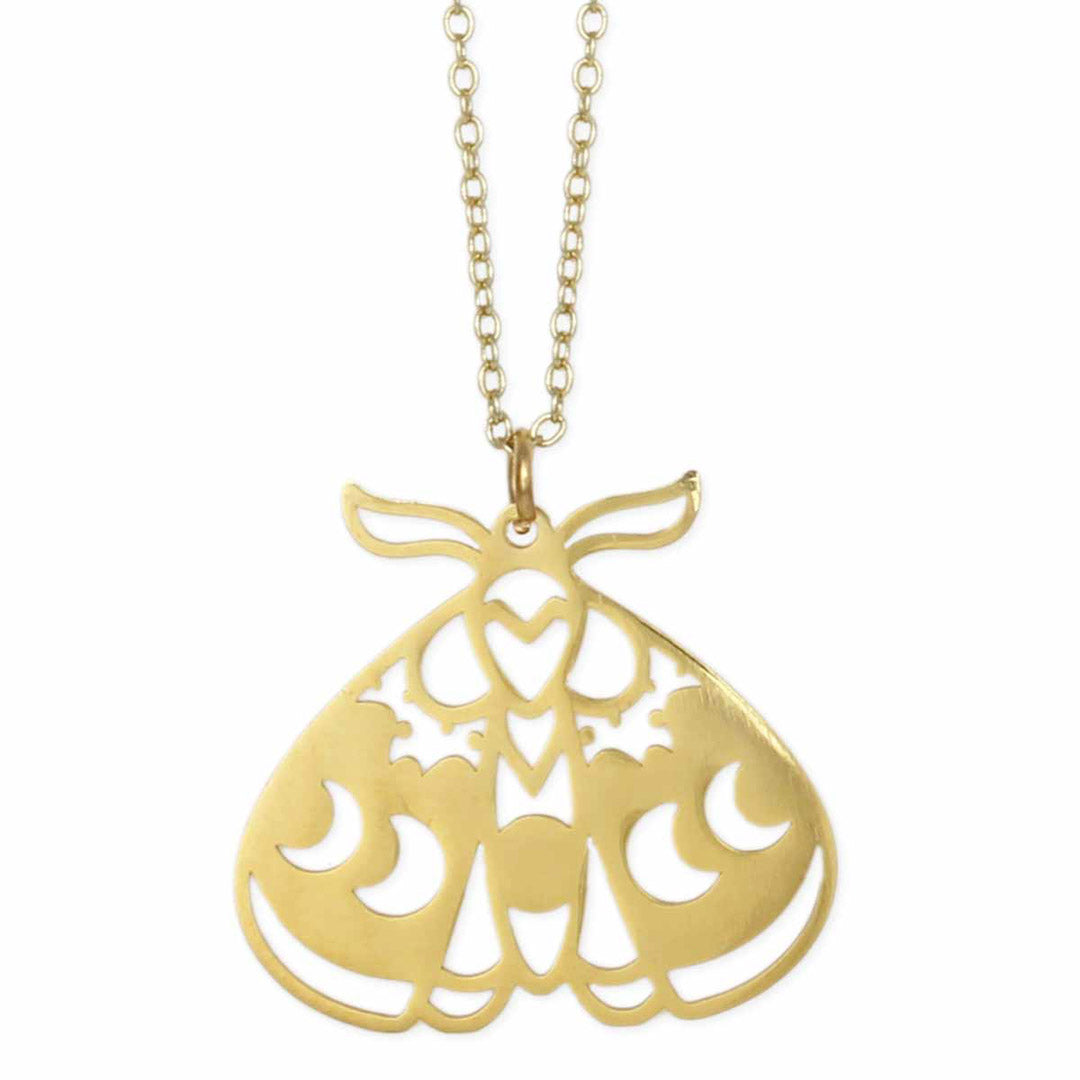 Mystic Moon Lunar Moth Necklace