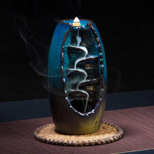 Load image into Gallery viewer, Native Soul White Sage &amp; Dragon&#39;s Blood Jumbo Backflow Incense Cones 8ct
