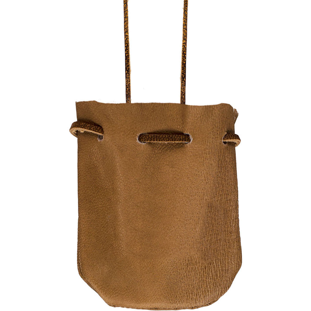 Natural Brown Leather Pouch