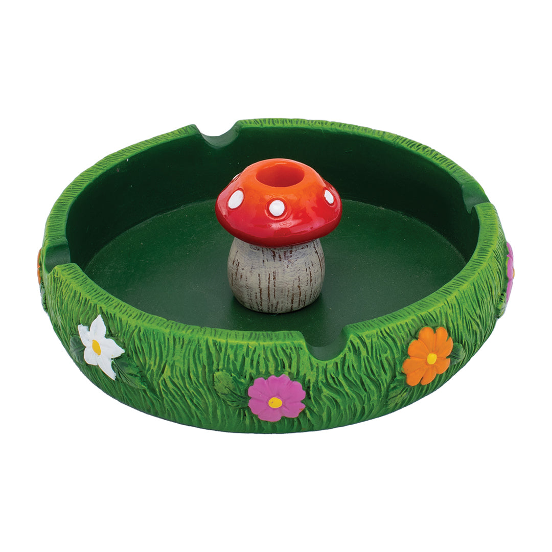 Novelty Character Ashtray With Snuffer - Mushroom
