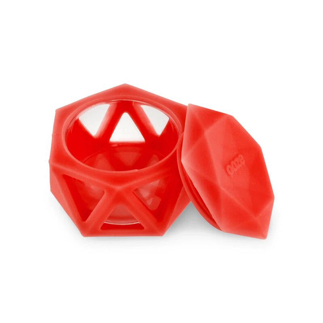 Ooze Geode Silicone Container - Red