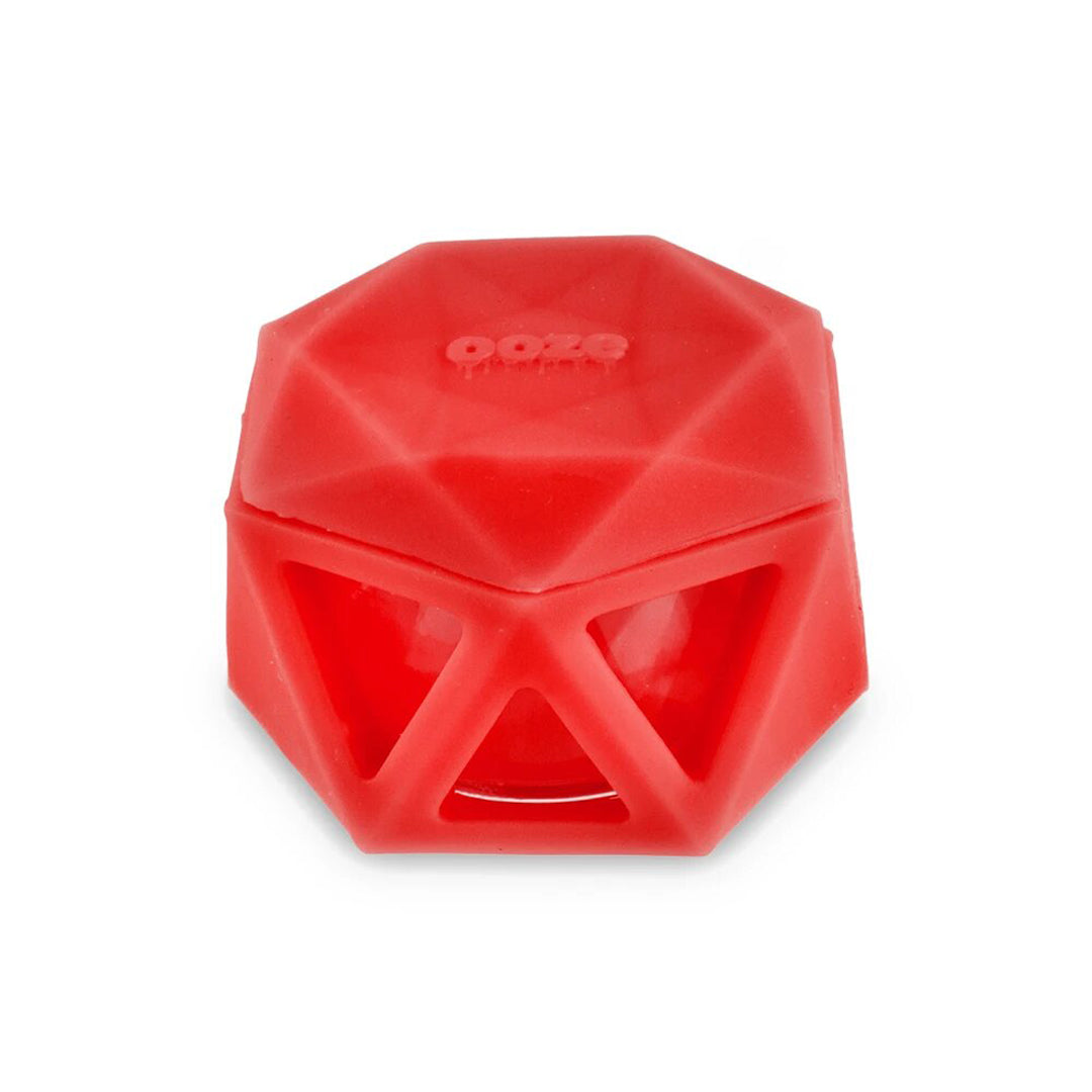 Ooze Geode Silicone Container - Red