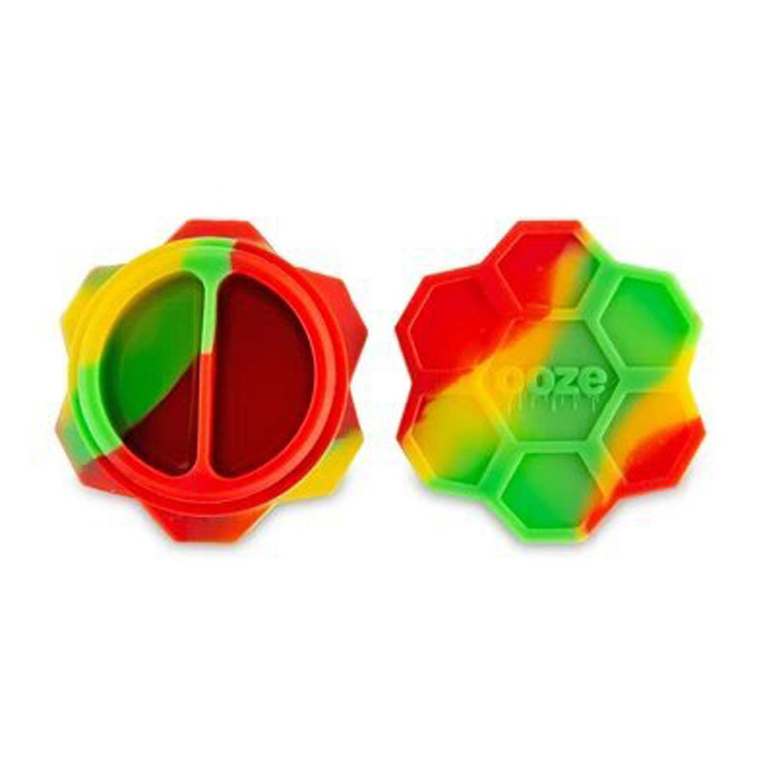 Ooze Honey Pot Silicone Container - Rasta