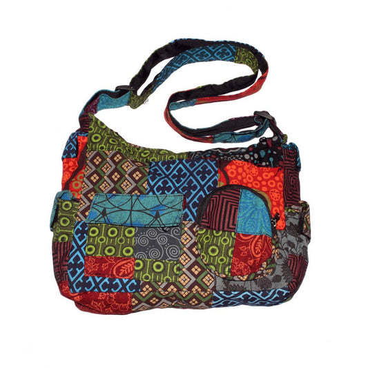Patchwork Messenger Bag