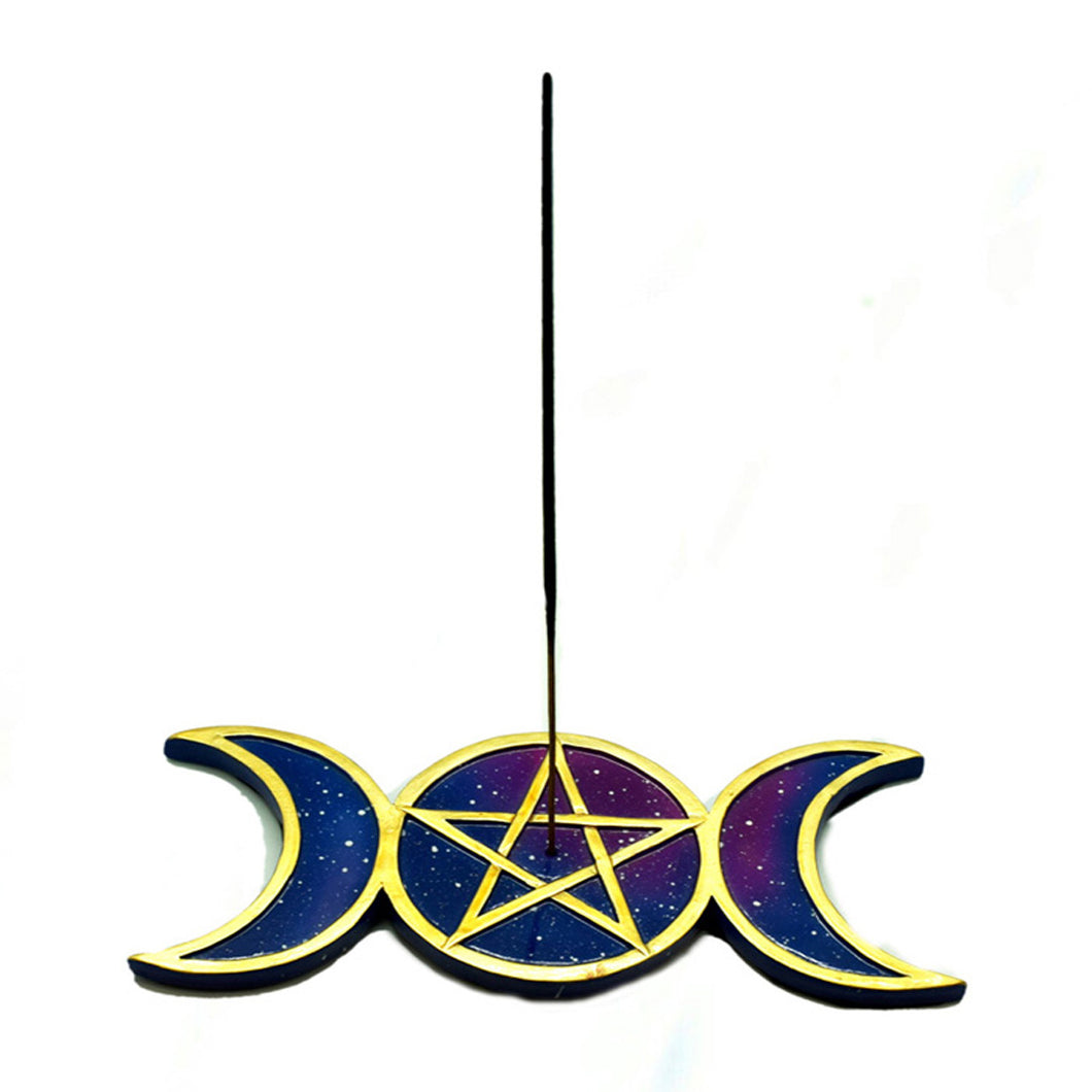 Pentagram & Moon Incense Burner