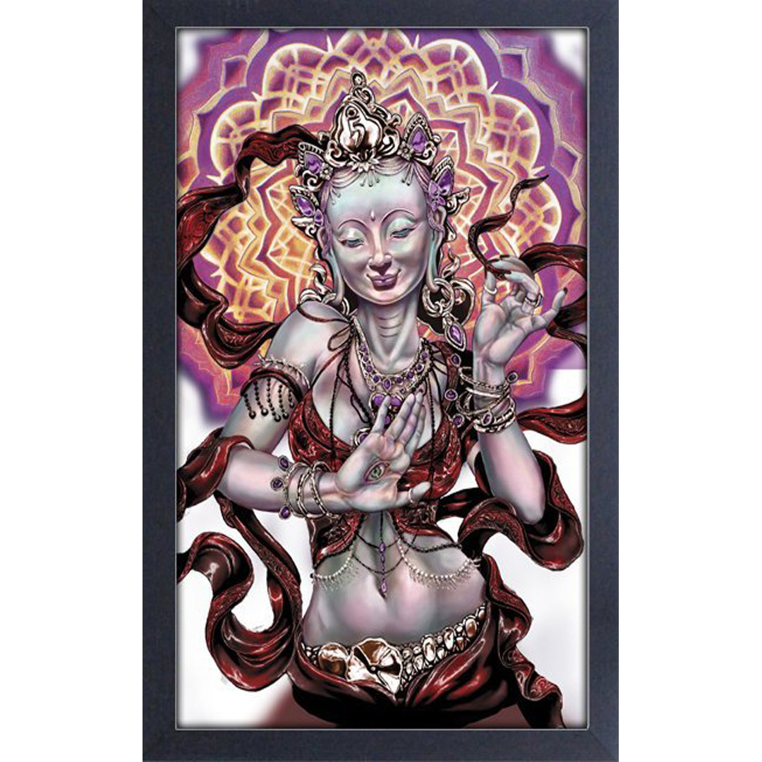 Pink Buddha Dancer Framed Gel Print