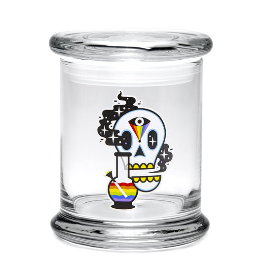 Pop-Top Jar - Large - Cosmic Skull