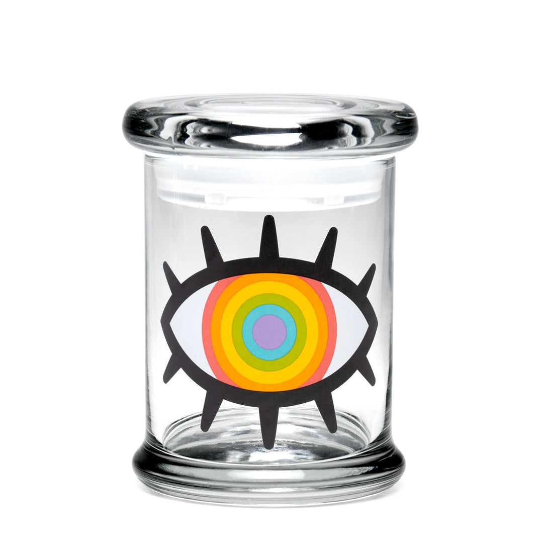 Pop-Top Jar - Medium - Woke Rainbow Eye