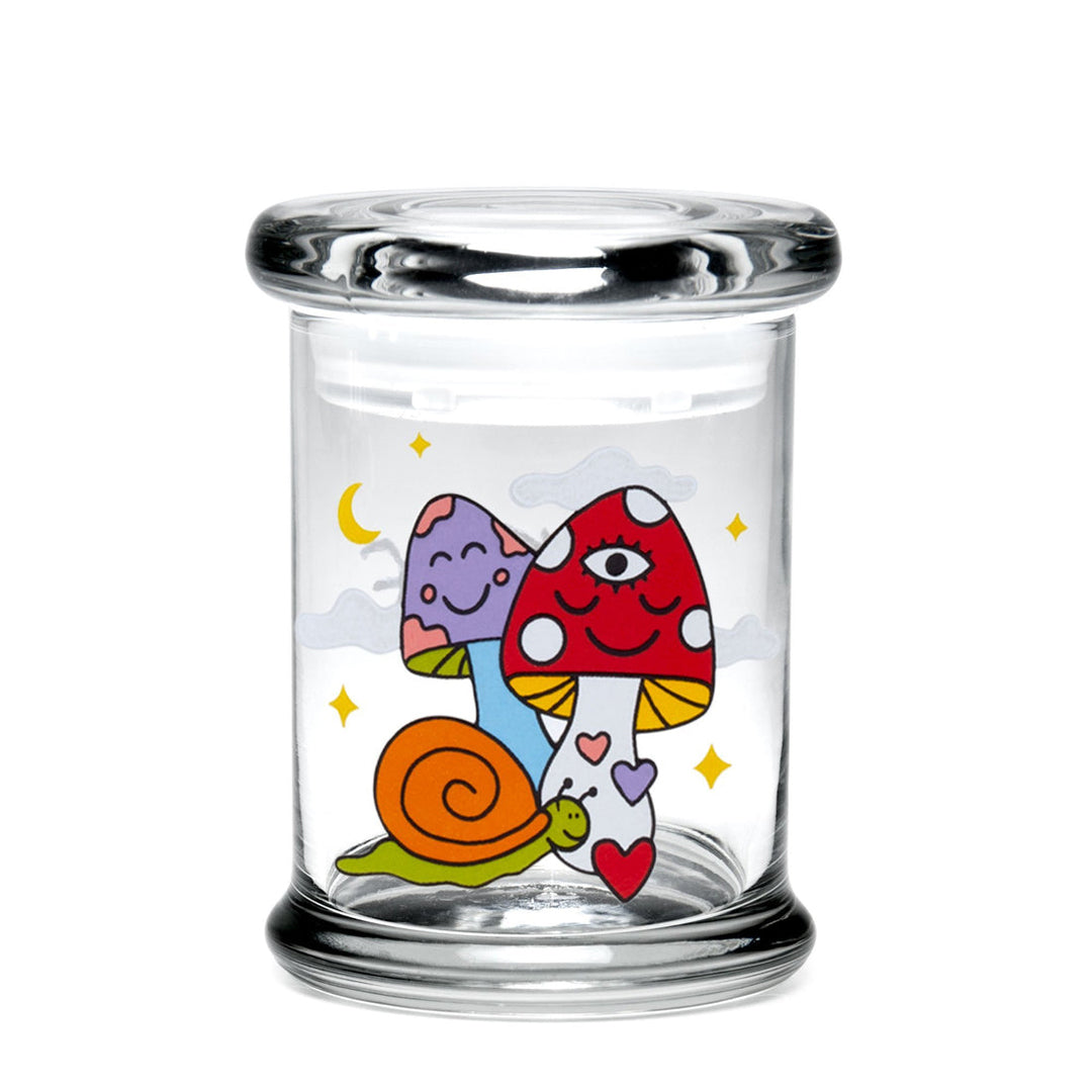 Pop-Top Jar - Medium - Woke Cosmic Mushroom