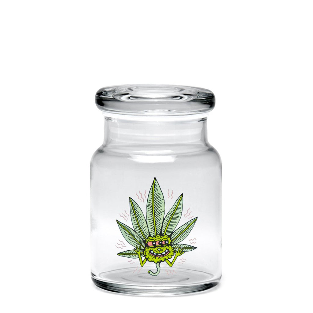 Pop-Top Jar - Small - Happy Leaf