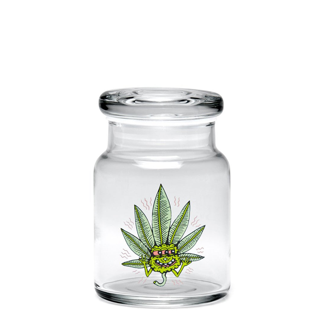 Pop-Top Jar - Small - Happy Leaf